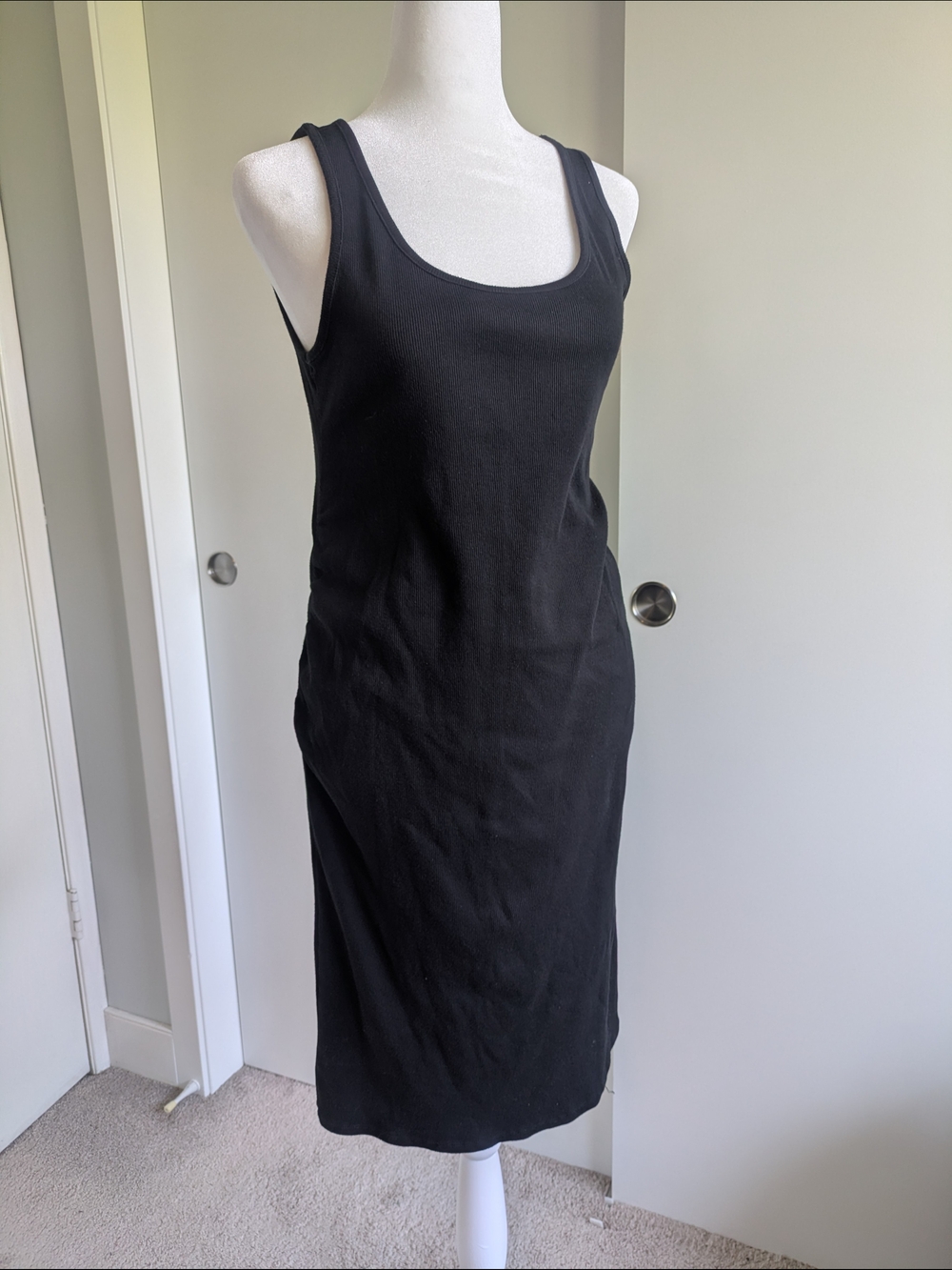 Maternity L Midi Ribbed Dress by Paisley Sky